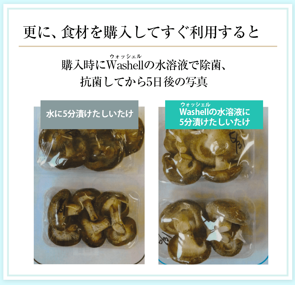 更に、食材を購入してすぐ利用すると